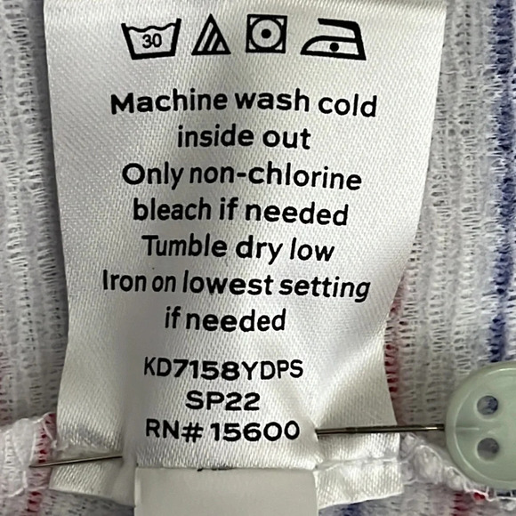 Draper James RSVP Striped Fit & Flare Knit Pocket Dress - Size Small - Picture 7 of 7